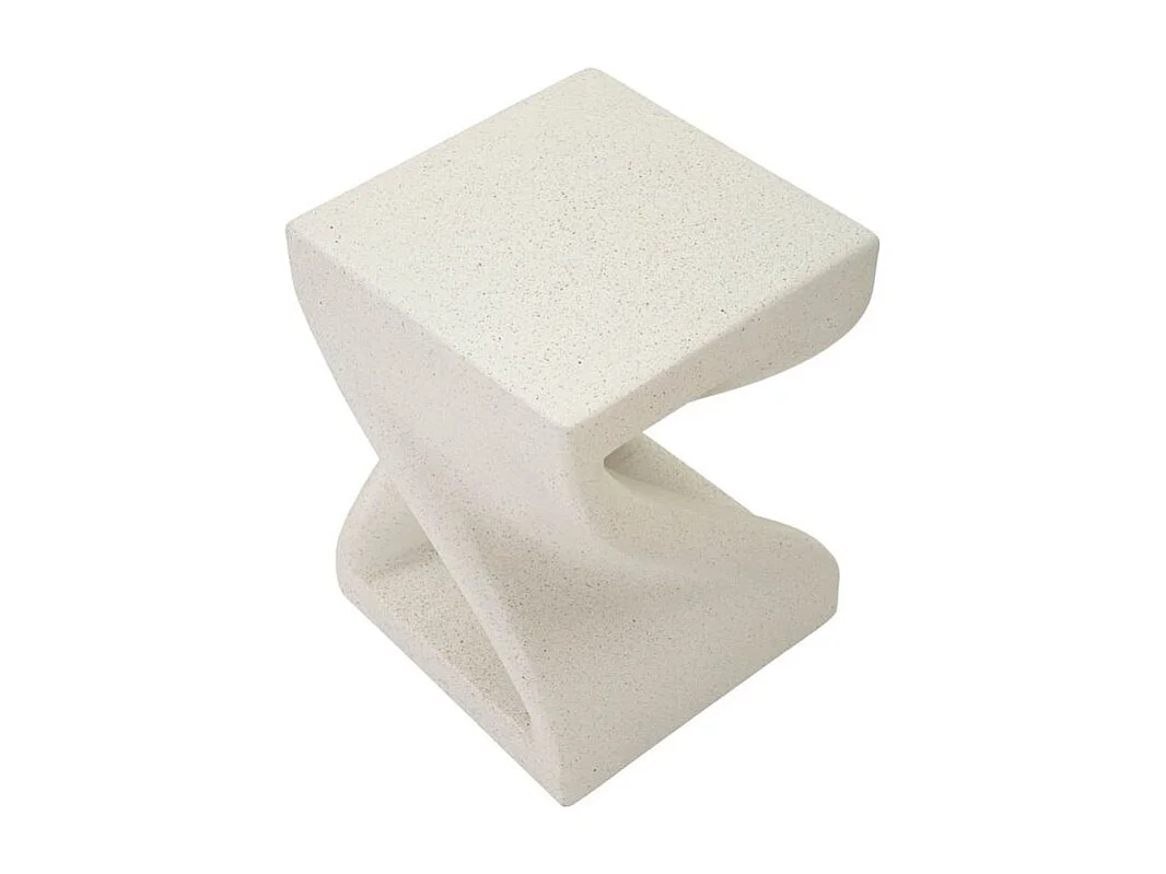 Z-vormige bijzettafel, modern compact ontwerp, geschikt voor binnen- en buitengebruik.