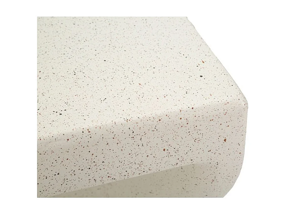 Z-vormige bijzettafel, modern compact ontwerp, geschikt voor binnen- en buitengebruik.