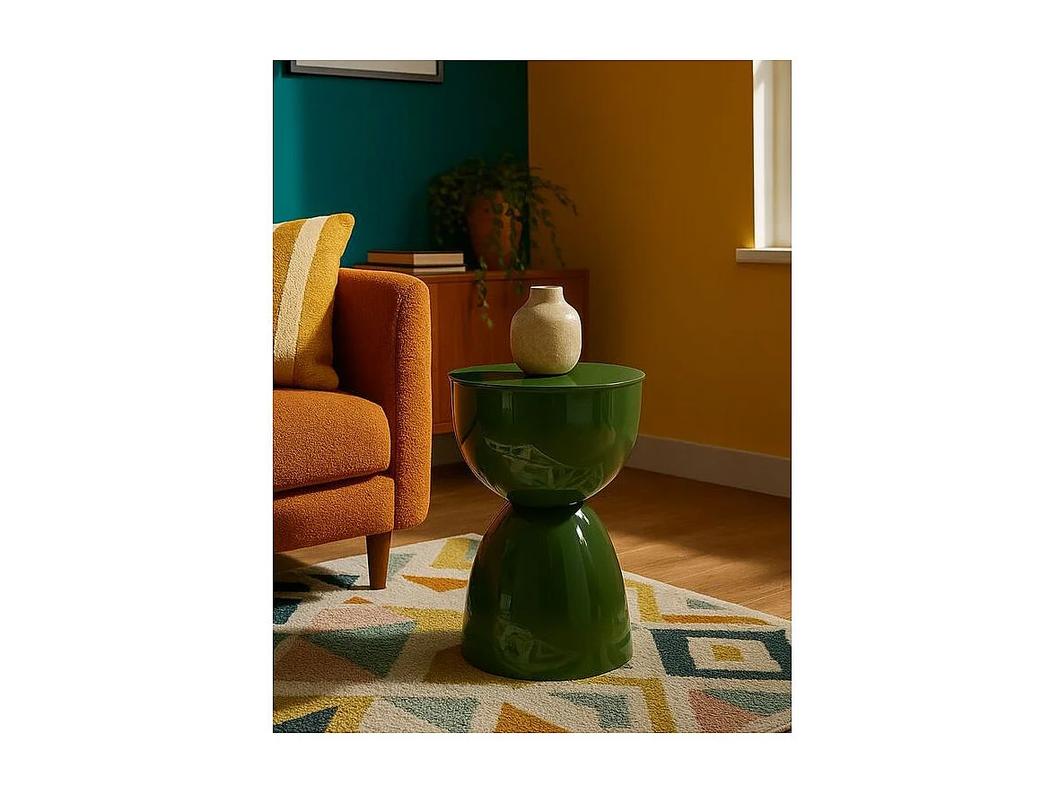 Table d'appoint yao verte ø 31x46