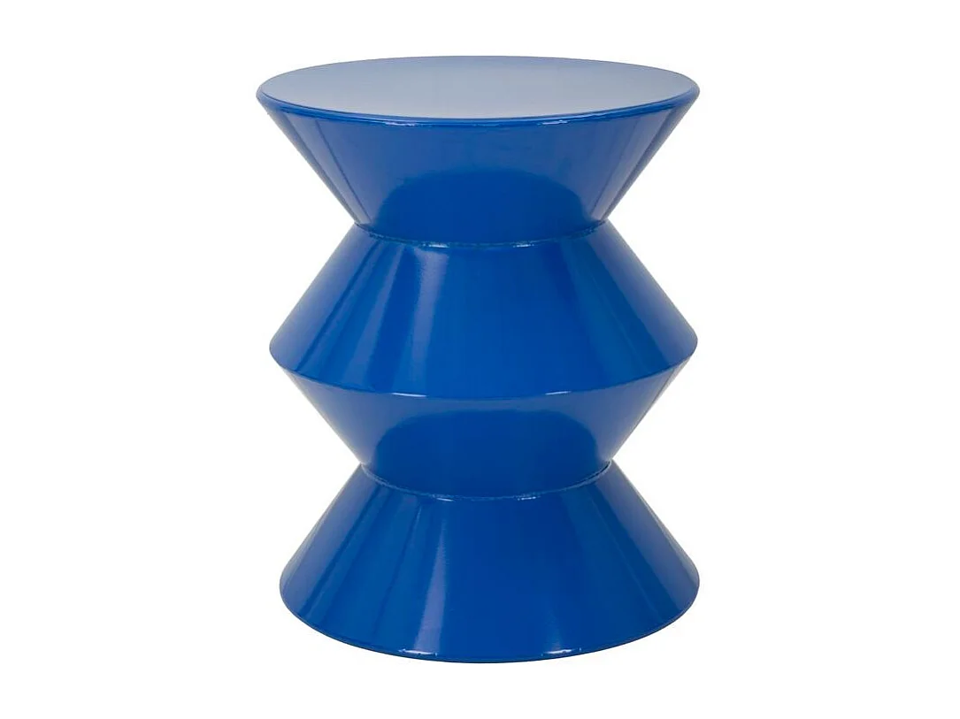 Mesita auxiliar Blue Zag ø 37,5 x 45 cm