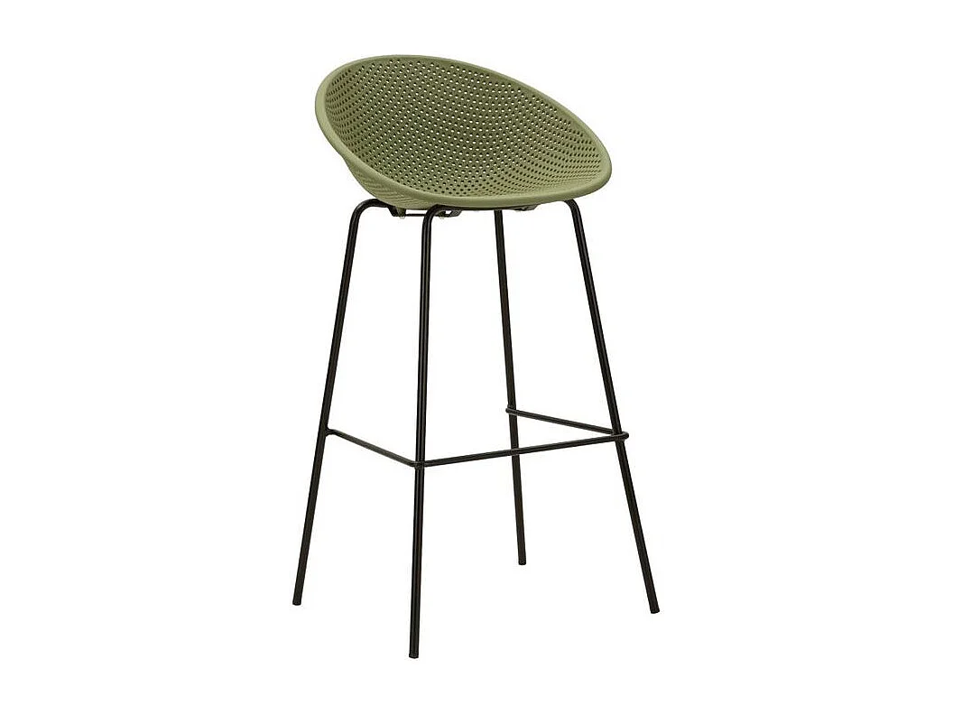 Lot de 2 tabourets de bar Ibiza vert