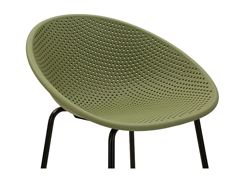 Lot de 2 tabourets de bar Ibiza vert