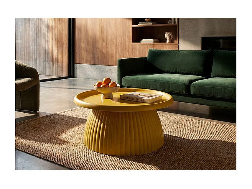 Table basse geax moutarde cm ø 70x35