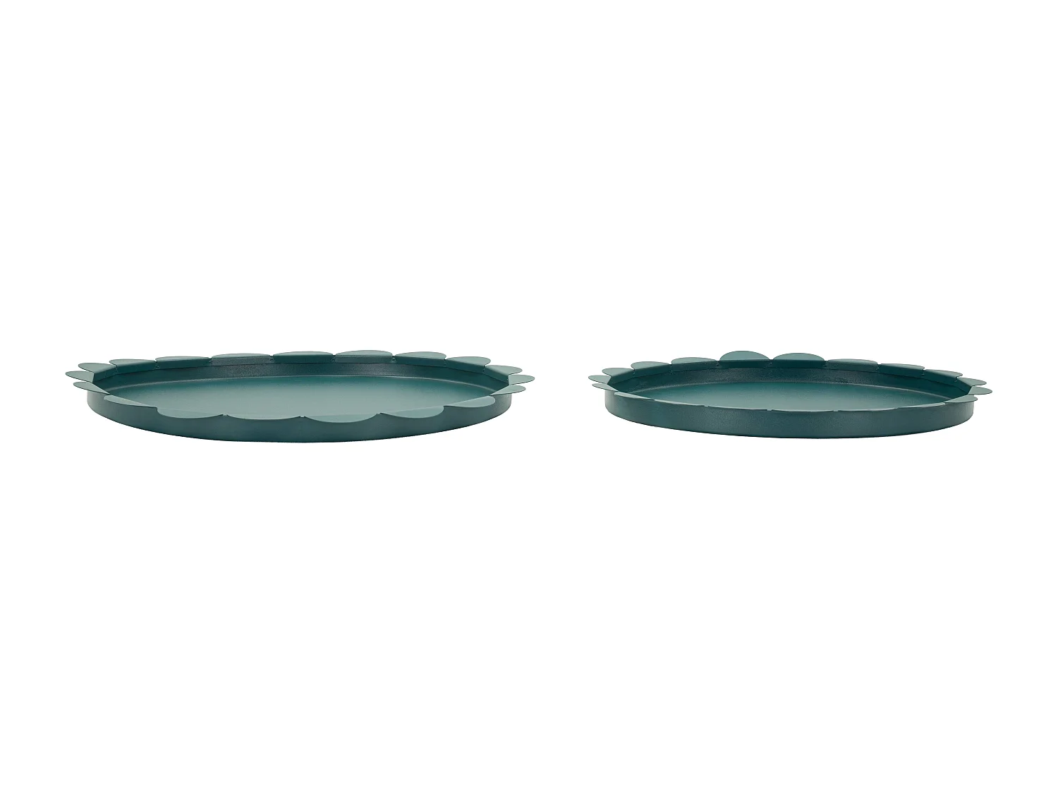 Vide-poches en métal turquoise, lot de 2 pièces Ø 33×2–27,5×2