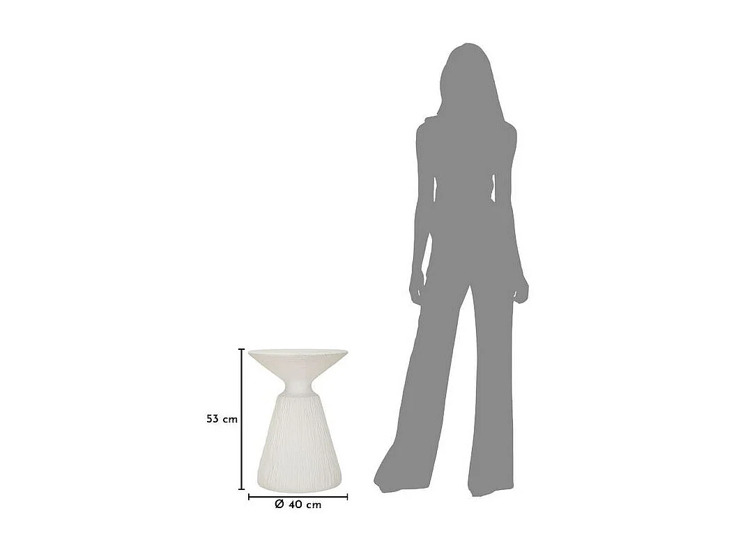 Table d’appoint conique design moderne intérieur extérieur