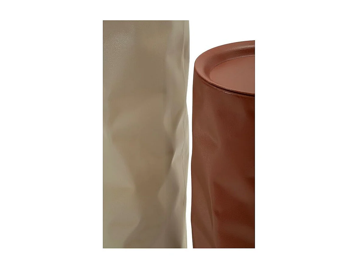 Juego de 2 mesitas auxiliares Norimberga, ø 30 x 70 cm - 27 x 60 cm