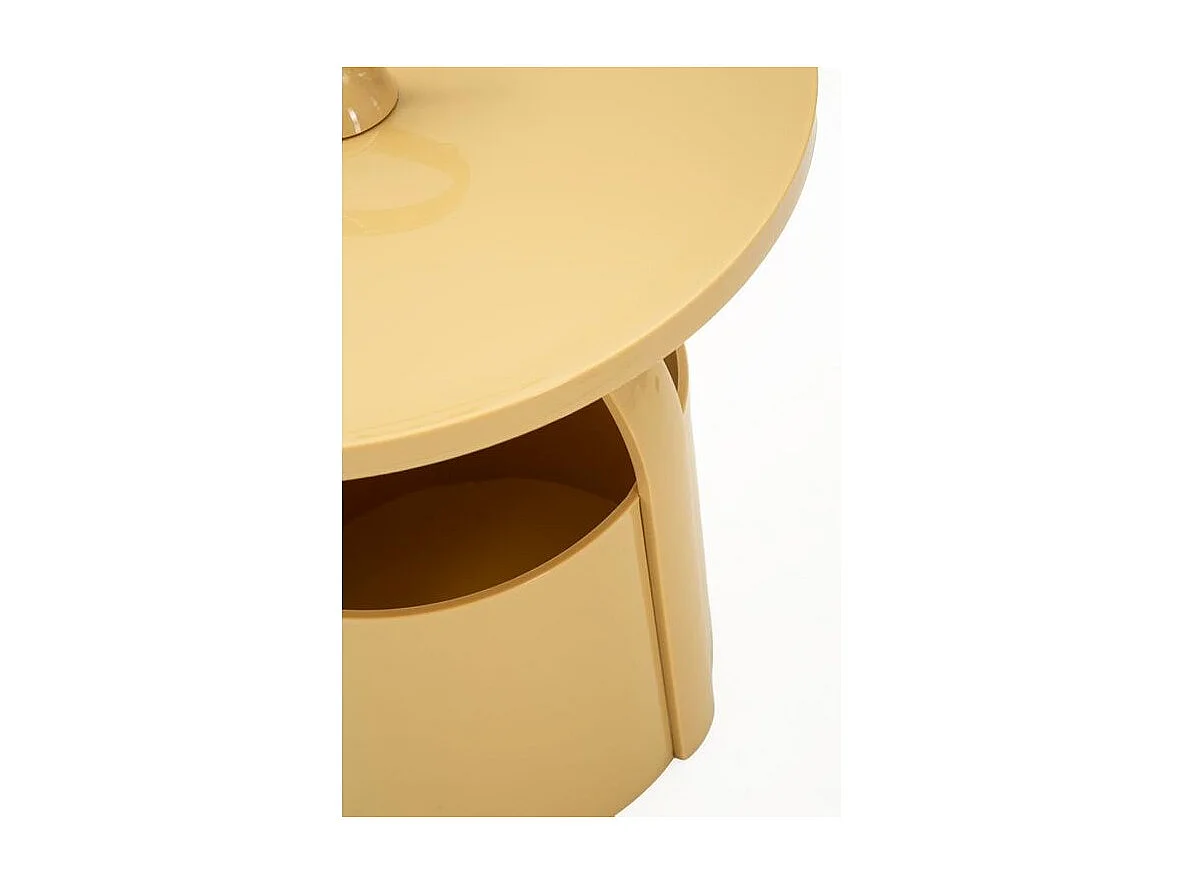 Table d'appoint iris crème cm ø 44 x 43