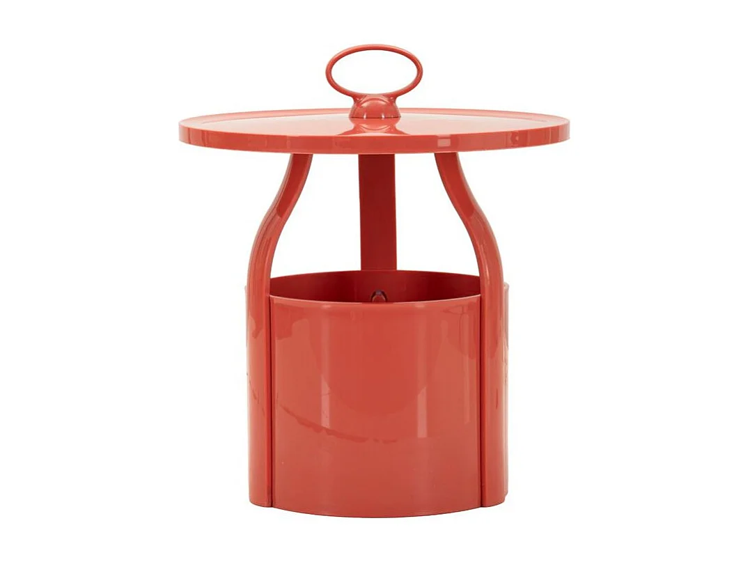Table d'appoint iris rouge cm ø 44 x 43