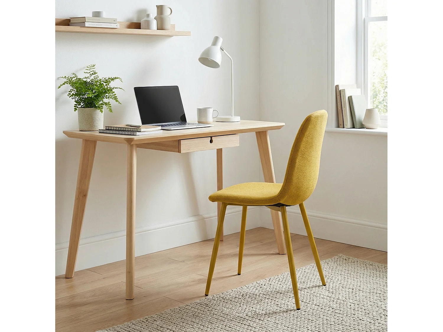 Lot de 4 chaises de salle à manger scandinave, CHARLTON