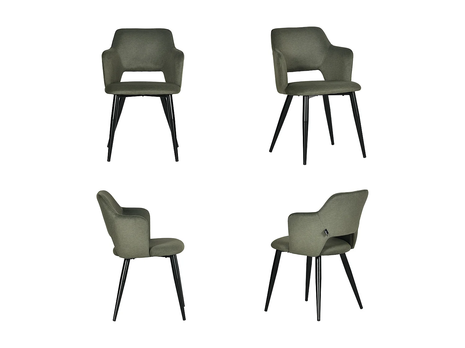 Lot de 2 chaises de salle à manger style scandinaves, AKANJINEW