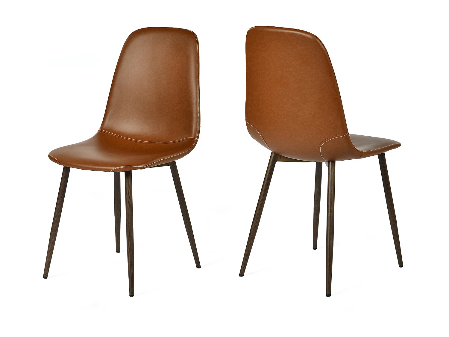 Lot de 2 chaises de salle à manger style vintage, CHARLTONPU