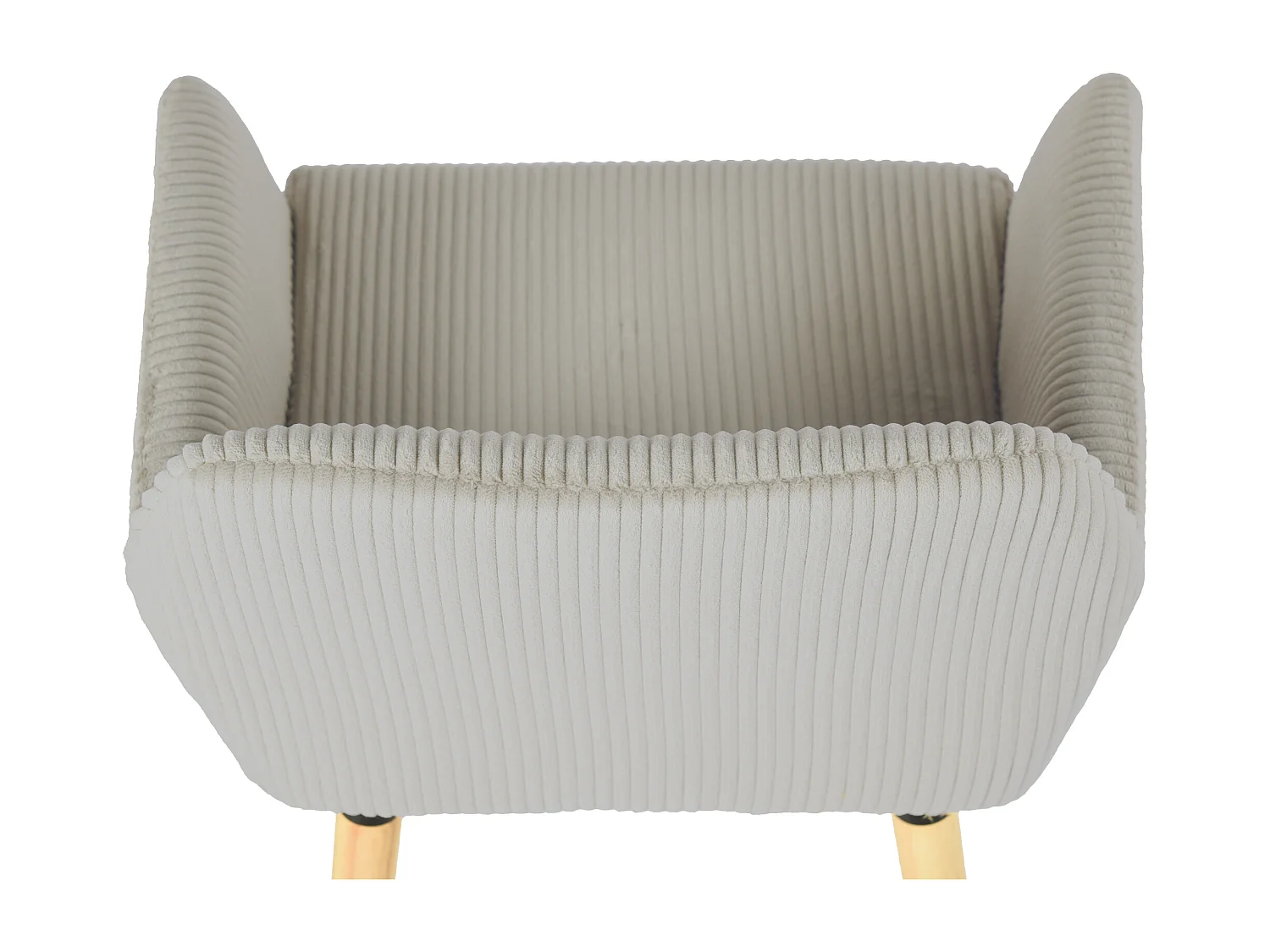 Lot de 6 chaises de salle à manger velours côtelé scandinave, ELIA