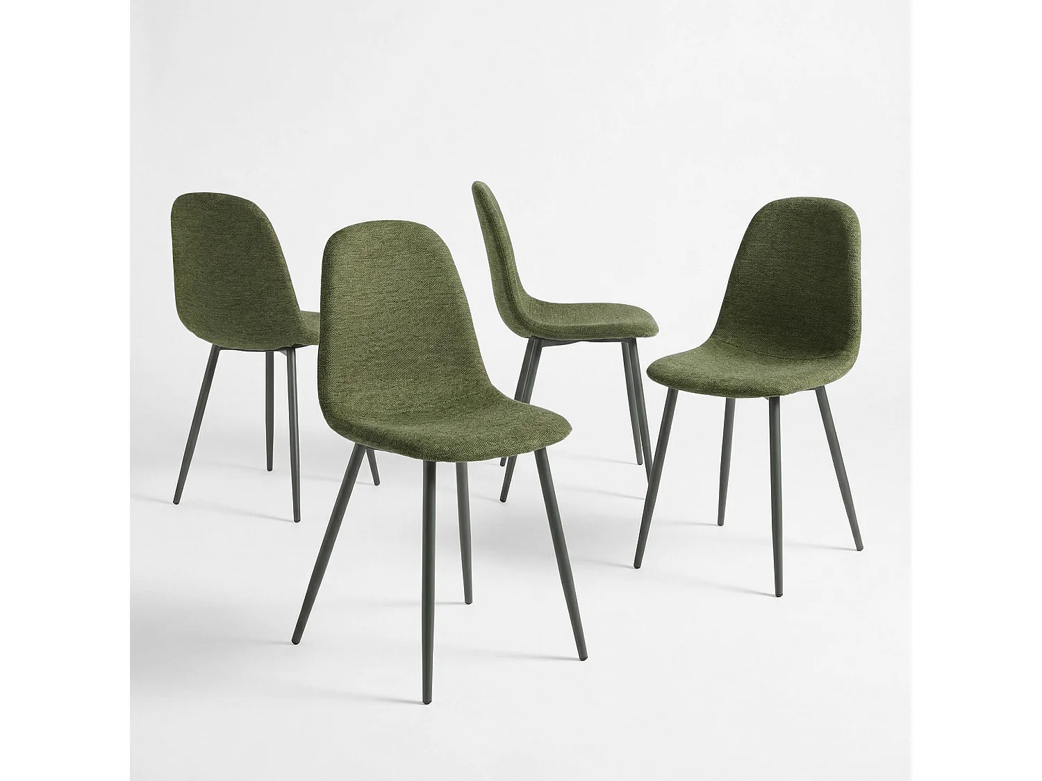 Lot de 4 chaises de salle à manger scandinave, CHARLTON