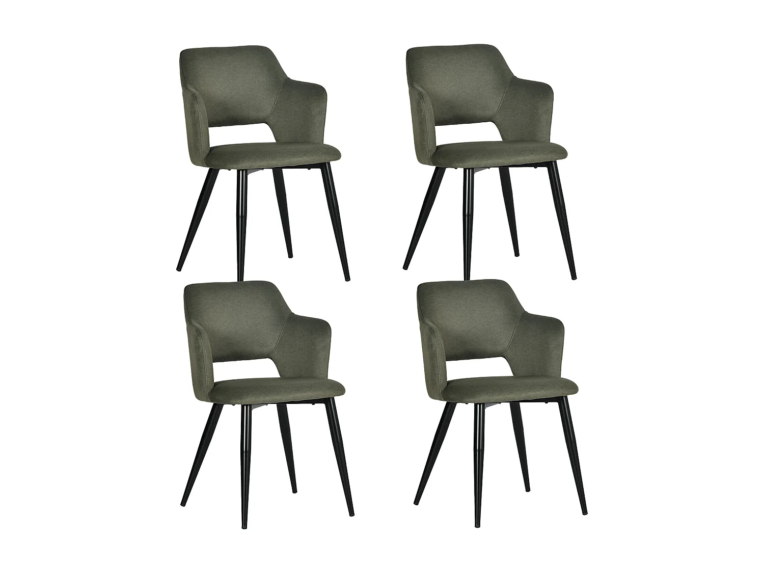 Lot de 4 chaises de salle à manger style scandinaves, AKANJINEW