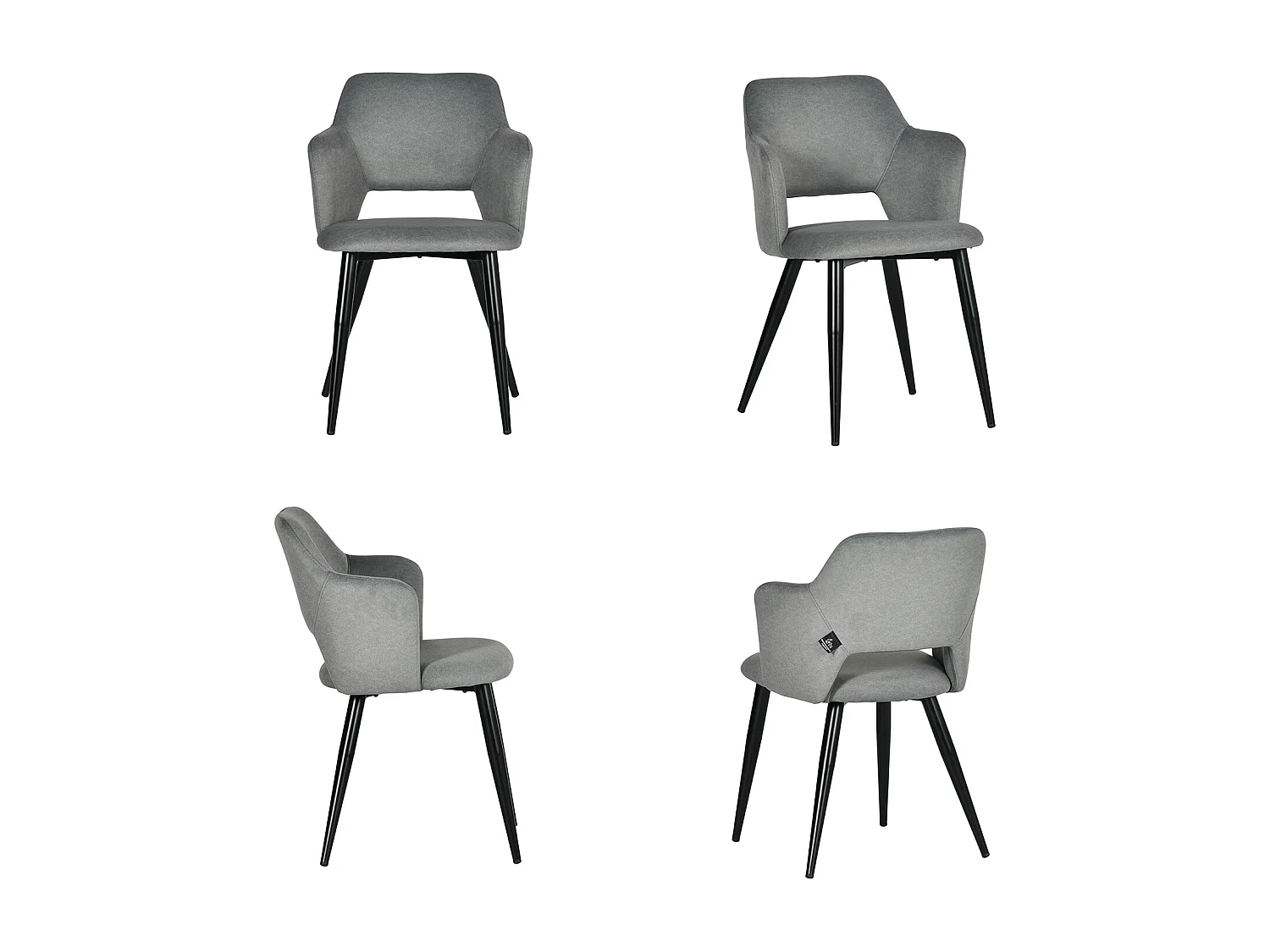 Lot de 4 chaises de salle à manger style scandinaves, AKANJINEW