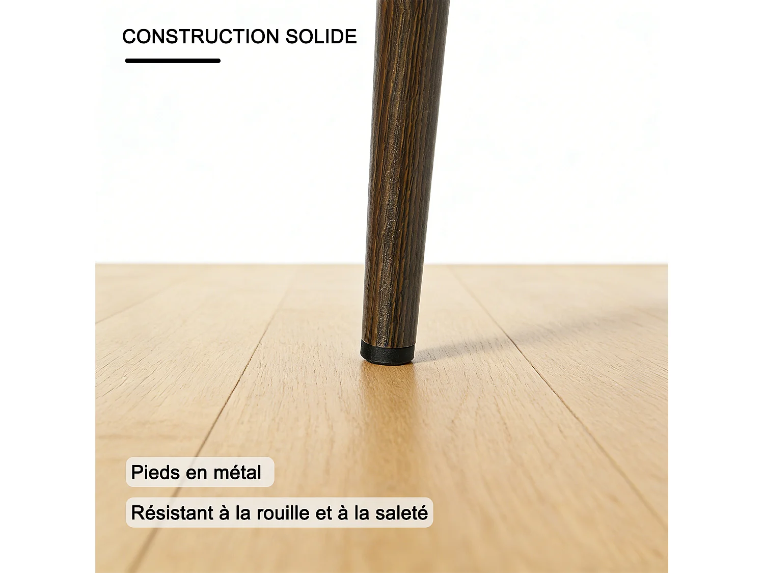 Lot de 4 chaises de salle à manger style vintage, CHARLTONPU