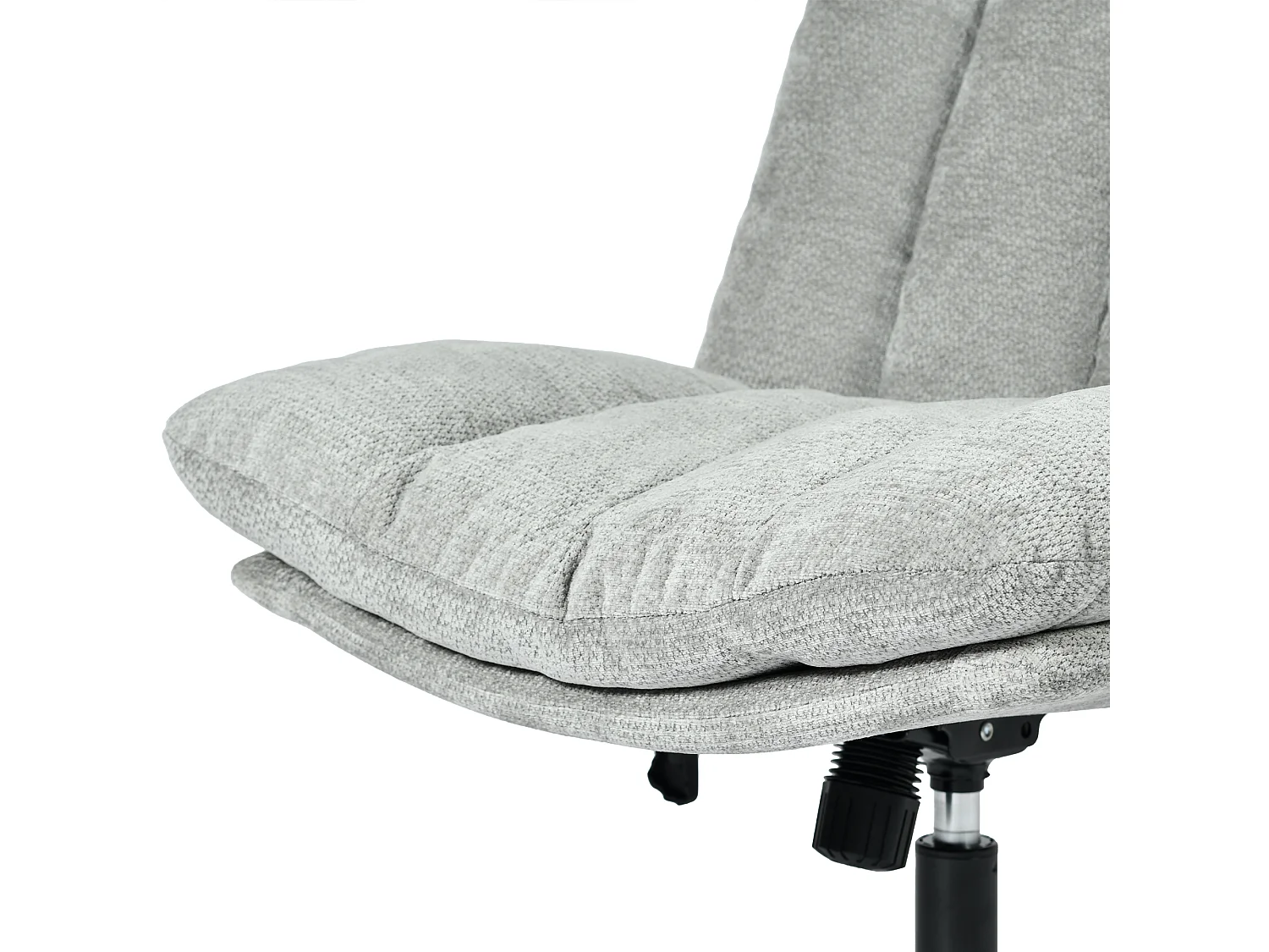 Fauteuil relax réglable et rotatif en tissu chenille gris clair, CONFOD