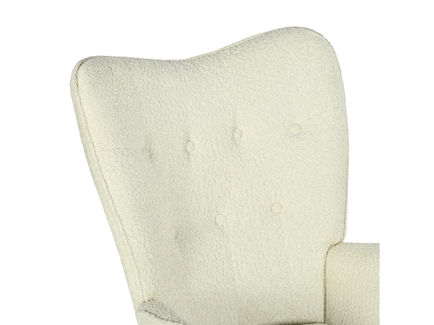 Fauteuil relax rotatif réglable en hauteur bouclette, FUCHS