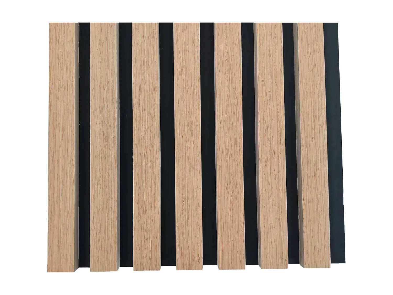 Panneaux décoratifs AICA, panneaux muraux en MDF imitation bois, lot de 3, 260 x 30 cm, Teinte chêne foncé