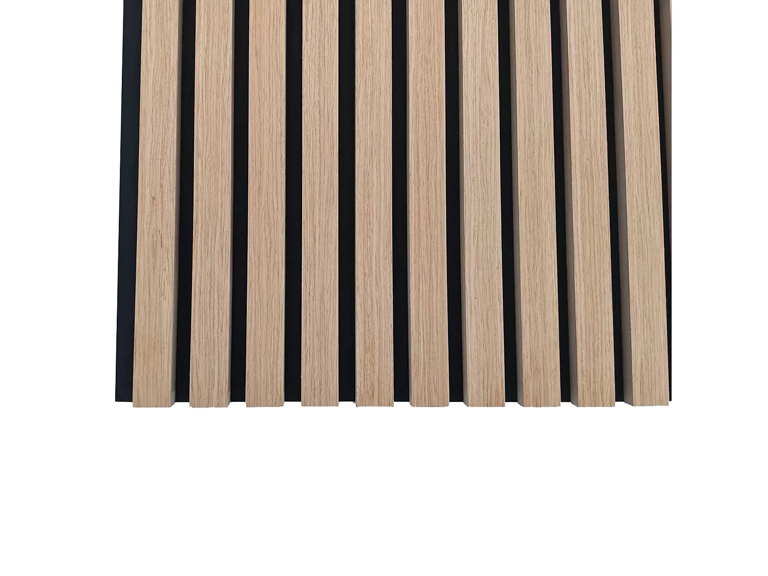Panneaux décoratifs AICA, panneaux muraux en MDF imitation bois, lot de 2, 240 x 60 cm, Teinte chêne foncé