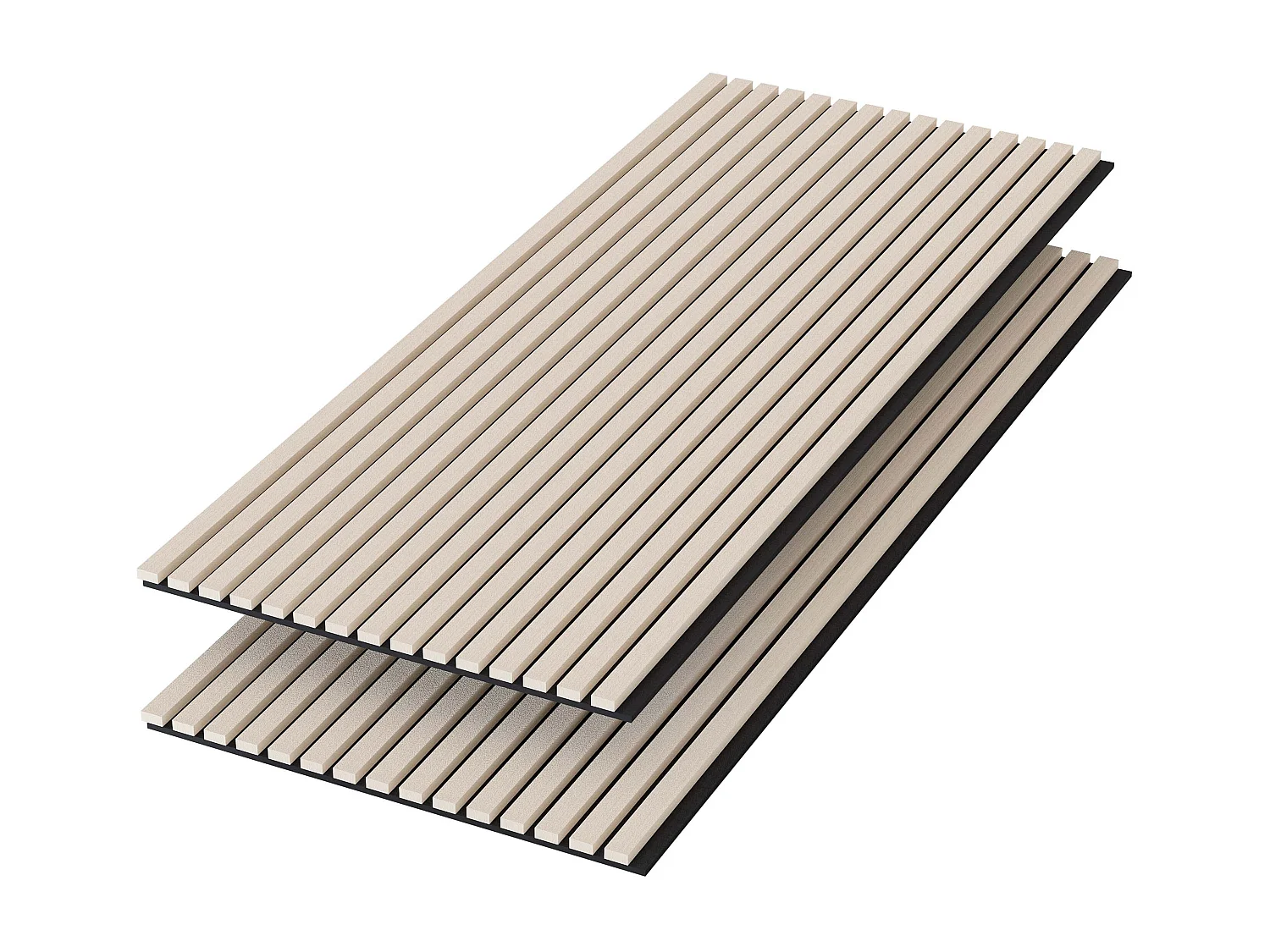 Panneaux décoratifs AICA, panneaux muraux en MDF imitation bois, lot de 2, 120 x 60 cm, Teinte chêne naturel