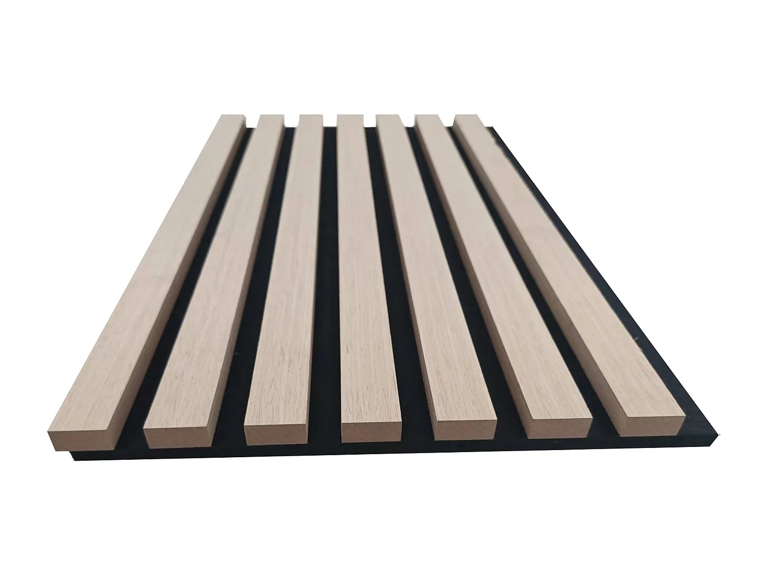 Panneaux décoratifs AICA, panneaux muraux en MDF imitation bois, lot de 3, 260 x 30 cm, Teinte chêne naturel