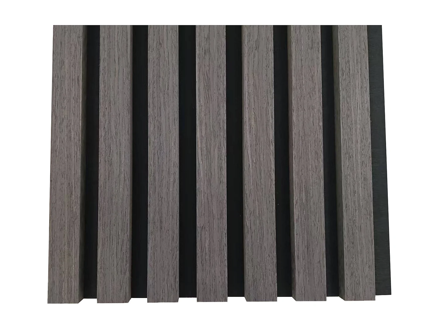 Panneaux décoratifs AICA, panneaux muraux en MDF imitation bois, lot de 2, 260 x 30 cm, chêne gris