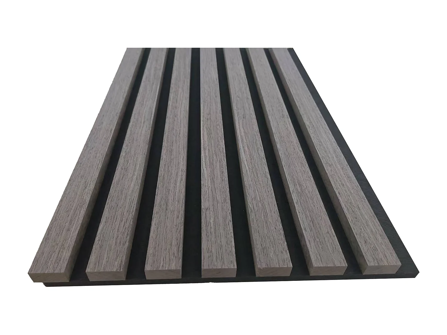 Panneaux décoratifs AICA, panneaux muraux en MDF imitation bois, lot de 2, 260 x 30 cm, chêne gris