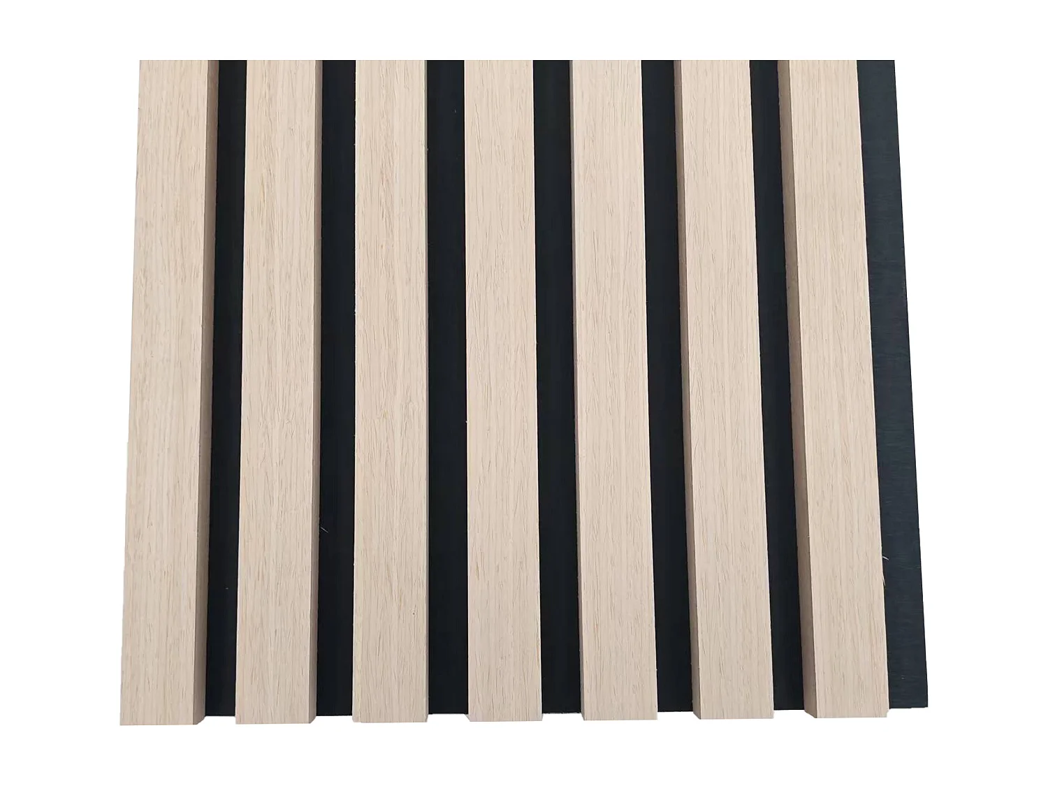 Panneaux décoratifs AICA, panneaux muraux en MDF imitation bois, lot de 2, 260 x 30 cm, Teinte chêne naturel