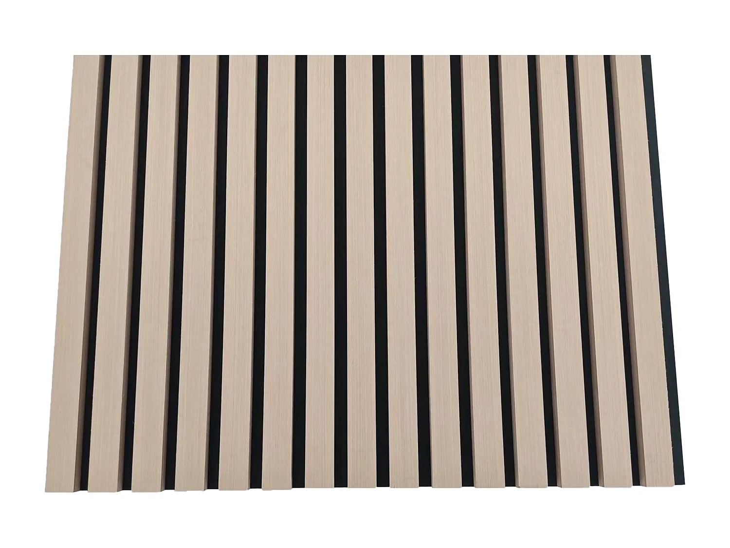 Panneaux décoratifs AICA, panneaux muraux en MDF imitation bois, lot de 4, 60 x 60 cm, couleur chêne clair