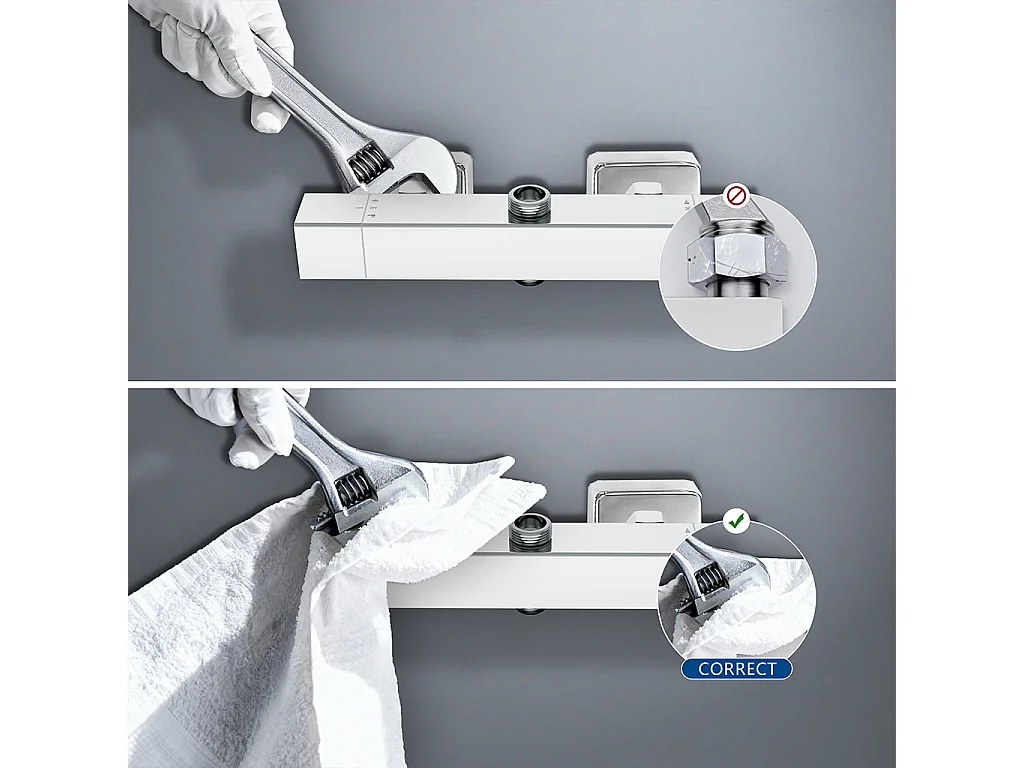 colonna doccia quadrata completo di miscelatore termostatico rettangolo, soffione quadrato 25x25cm, cromo