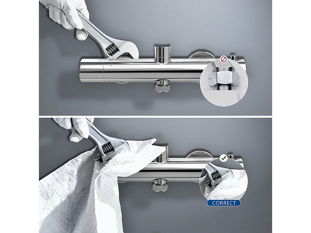 colonna doccia rotonda completo di miscelatore termostatico cilindro, soffione rotondo 25x25cm, cromo