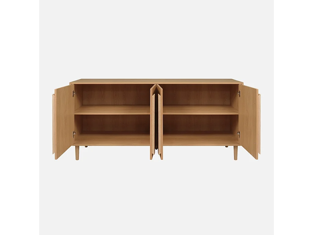 Credenza vintage effetto legno 4 ante 150cm