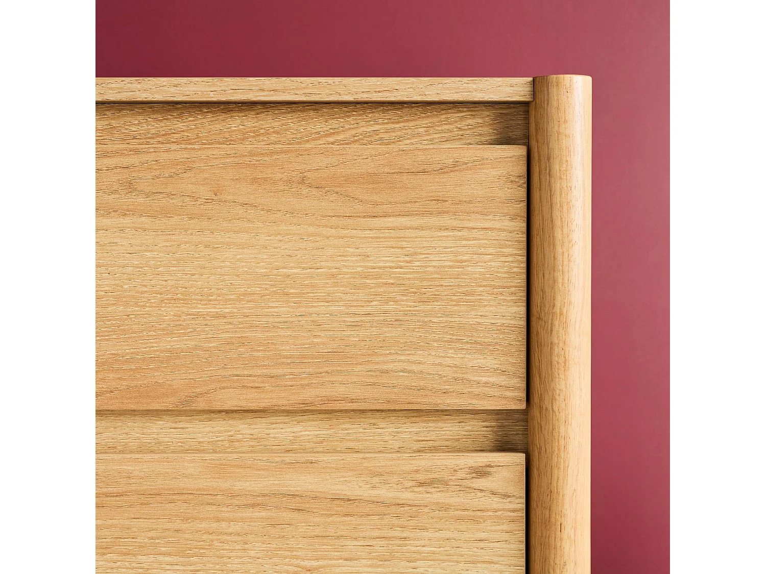 Buffet décor bois 2 portes 3 tiroirs 150cm naturel - 150 x 42 x 78.5 cm - Harmony