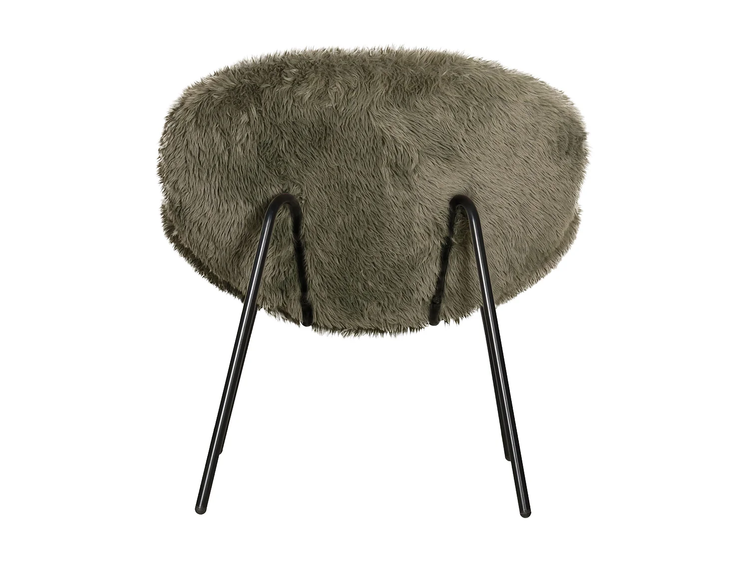 Fauteuil en fausse fourrure vert SACHA - HAPPY GARDEN