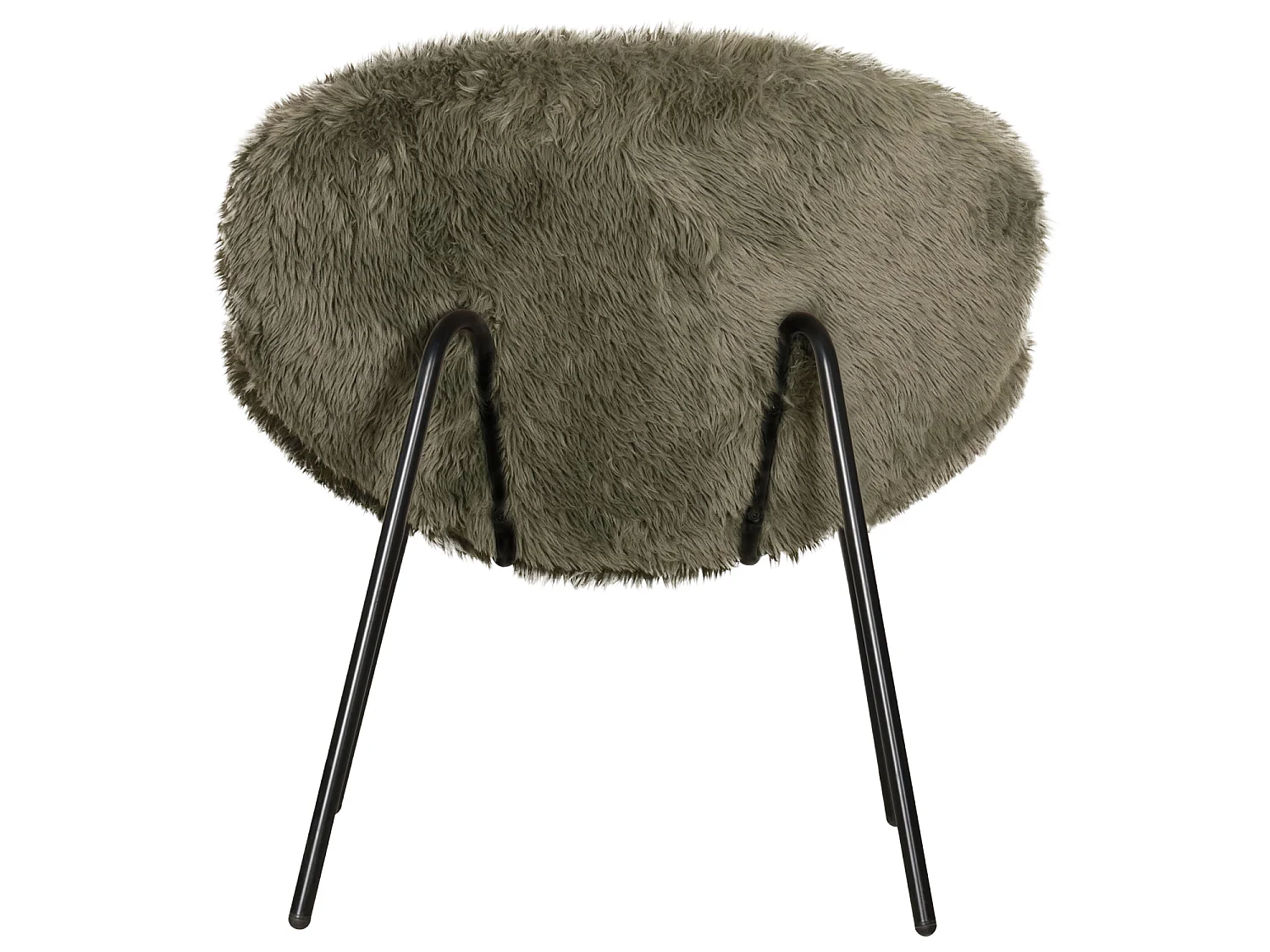 Fauteuil en fausse fourrure vert SACHA - HAPPY GARDEN
