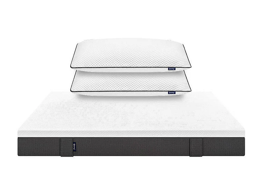 Colchón Emma Original 25 cm confort alto el más premiado + 2 Almohada Emma viscoelástica ajustable-160x200