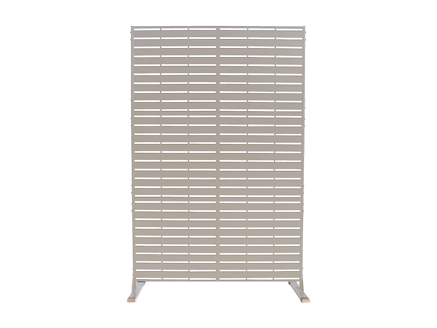 Panneau décoratif en métal, séparateur d’espaces pour intérieur et extérieur, panneau brise-vue, paravent séparateur, design moderne Champagne/Lignes