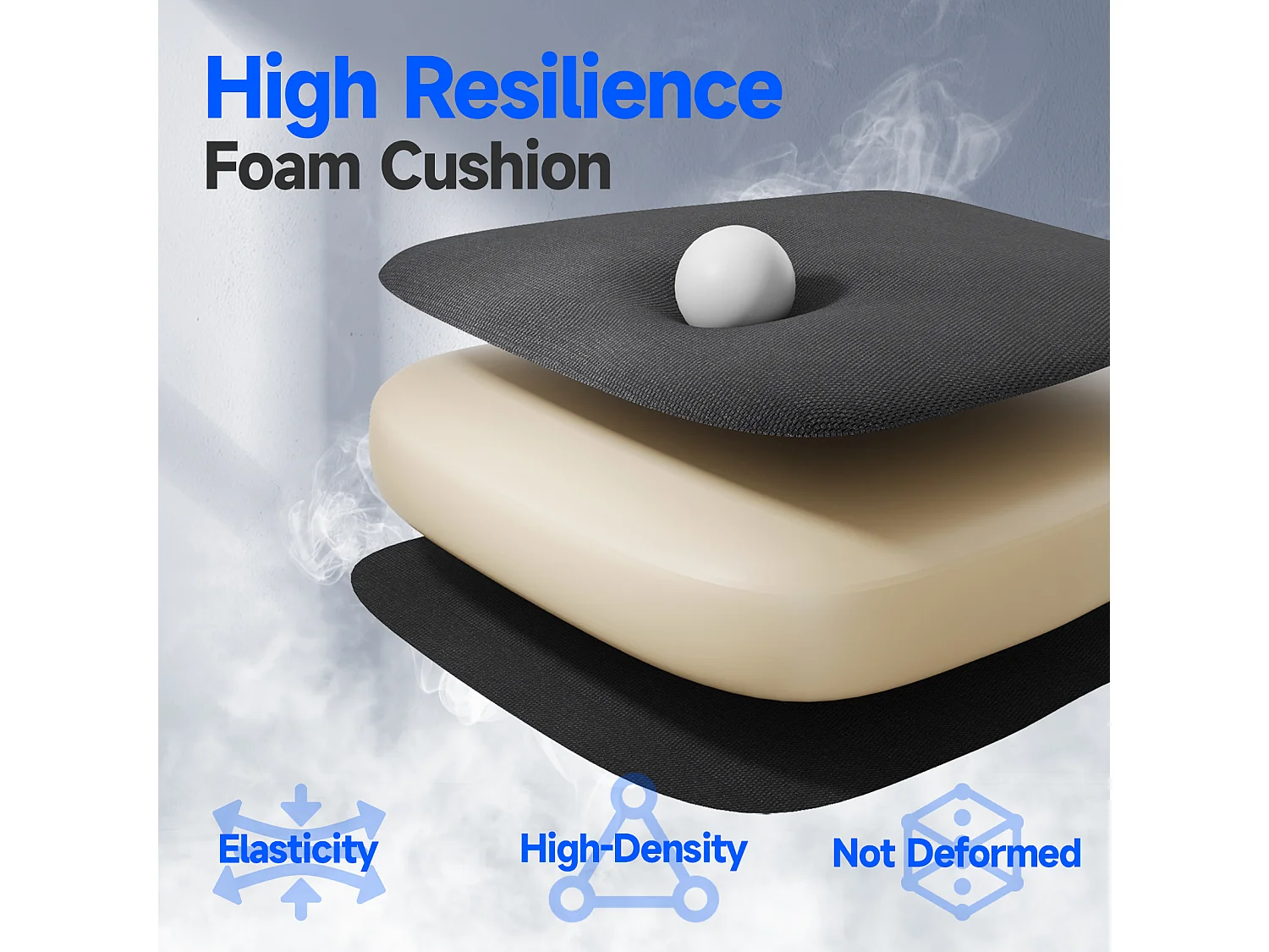 Fauteuil de bureau pivotant avec accoudoirs relevables à 90° et soutien lombaire, pour la maison ou le bureau