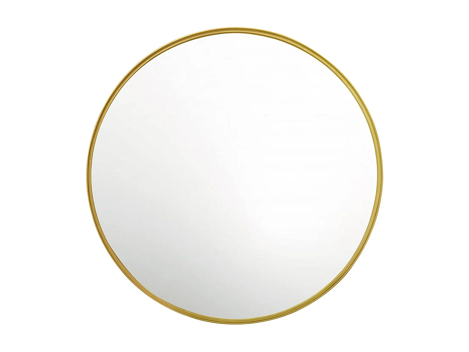 Espejo redondo de metal decorativo de pared, 60cm oro