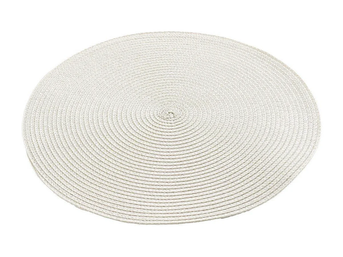 Set de Table Uni "Zebulon" 35cm Ivoire