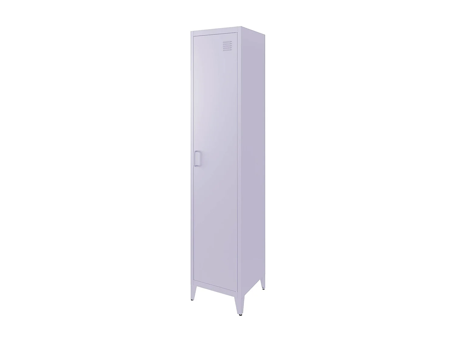 Armoire chambre en acier lilas 4 espaces de rangement. casier