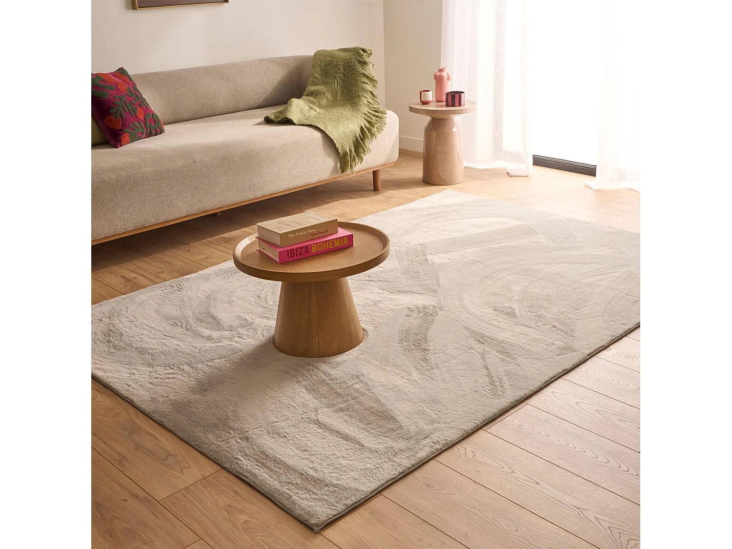 Tapis intérieur uni gris 200x290cm - Oscaria