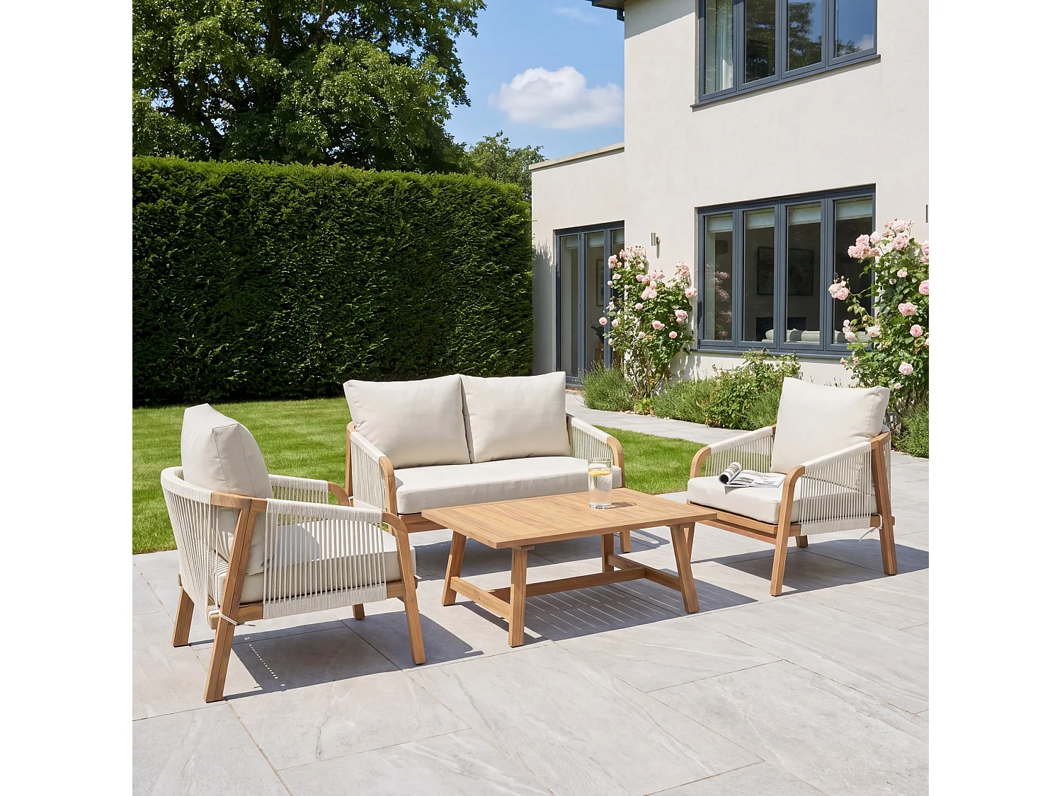 Andria 4-Seat Rope Garden Lounge Set