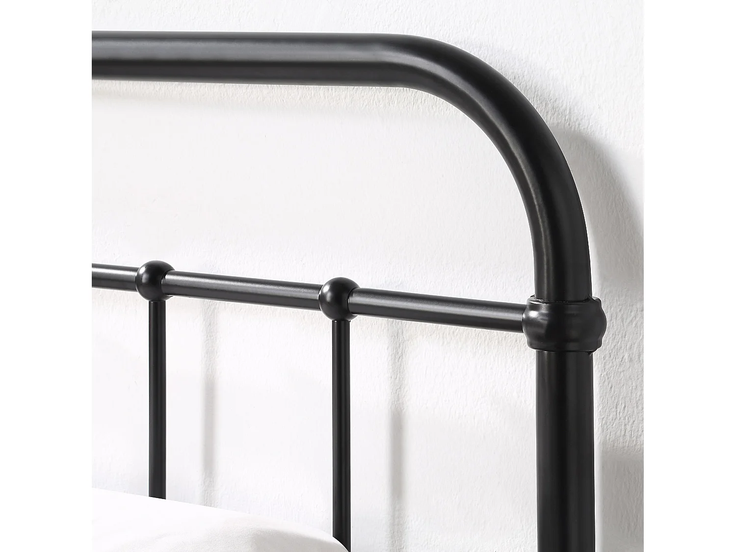 Tewin Vintage Hospital Style Metal Bed Frame w 20cm Deep Pocket Comfort Foam Mattress