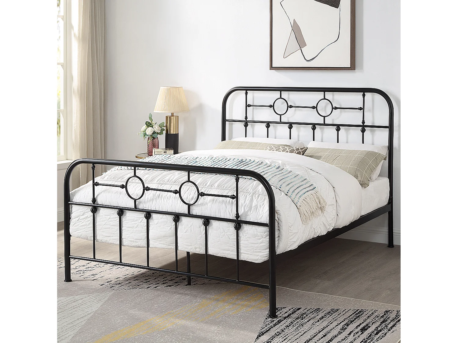 Ware Victorian Industrial Design Metal Bed Frame