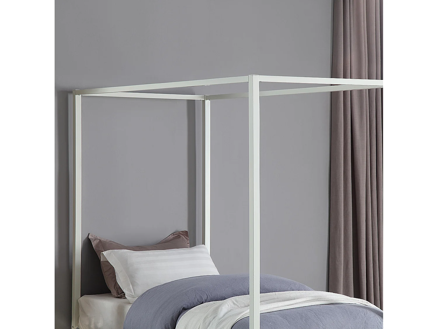 Ashwell Modern Four 4 Poster Metal Bed Frame