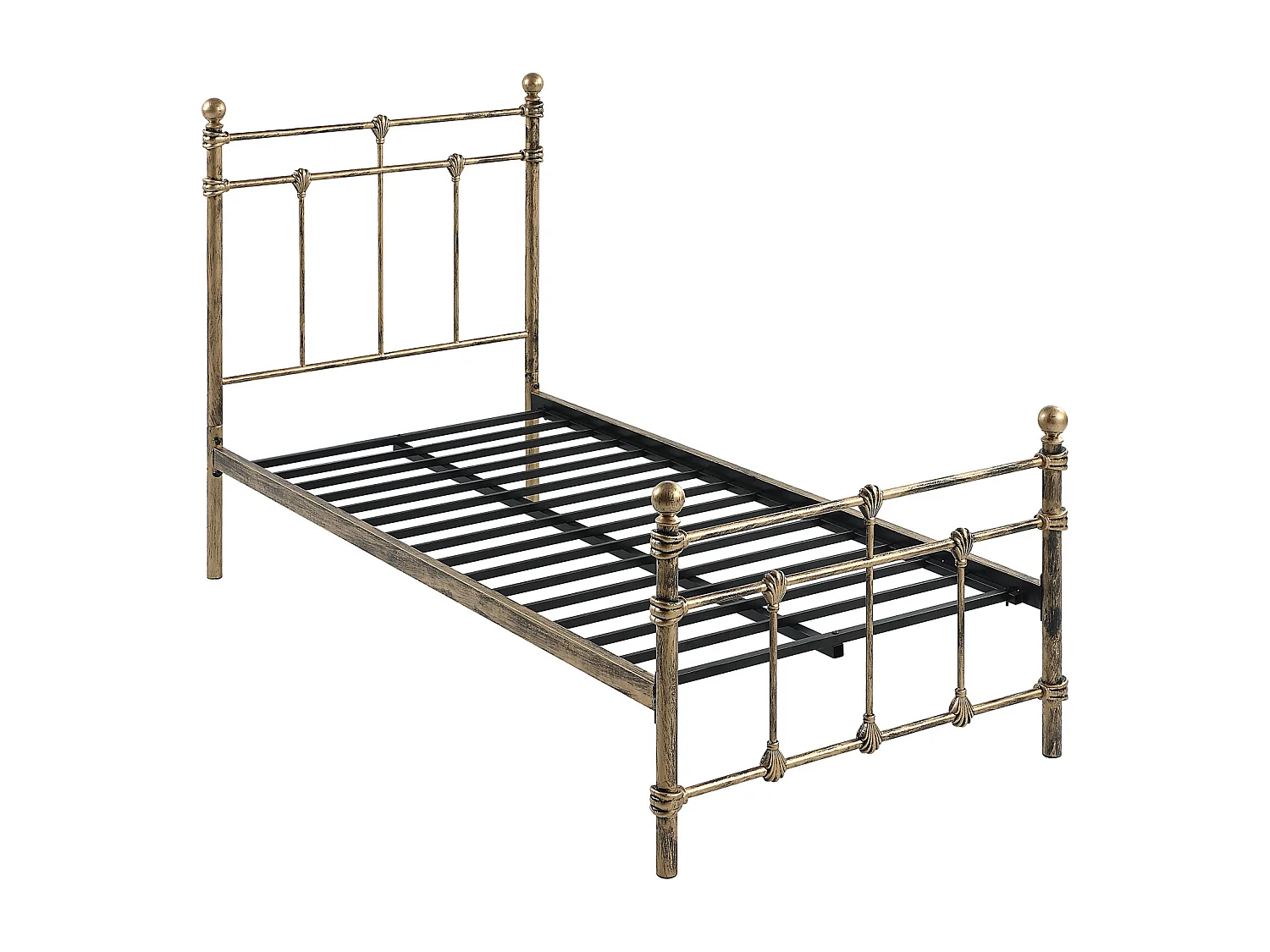 Bayford Traditional Vintage Style Metal Bed Frame
