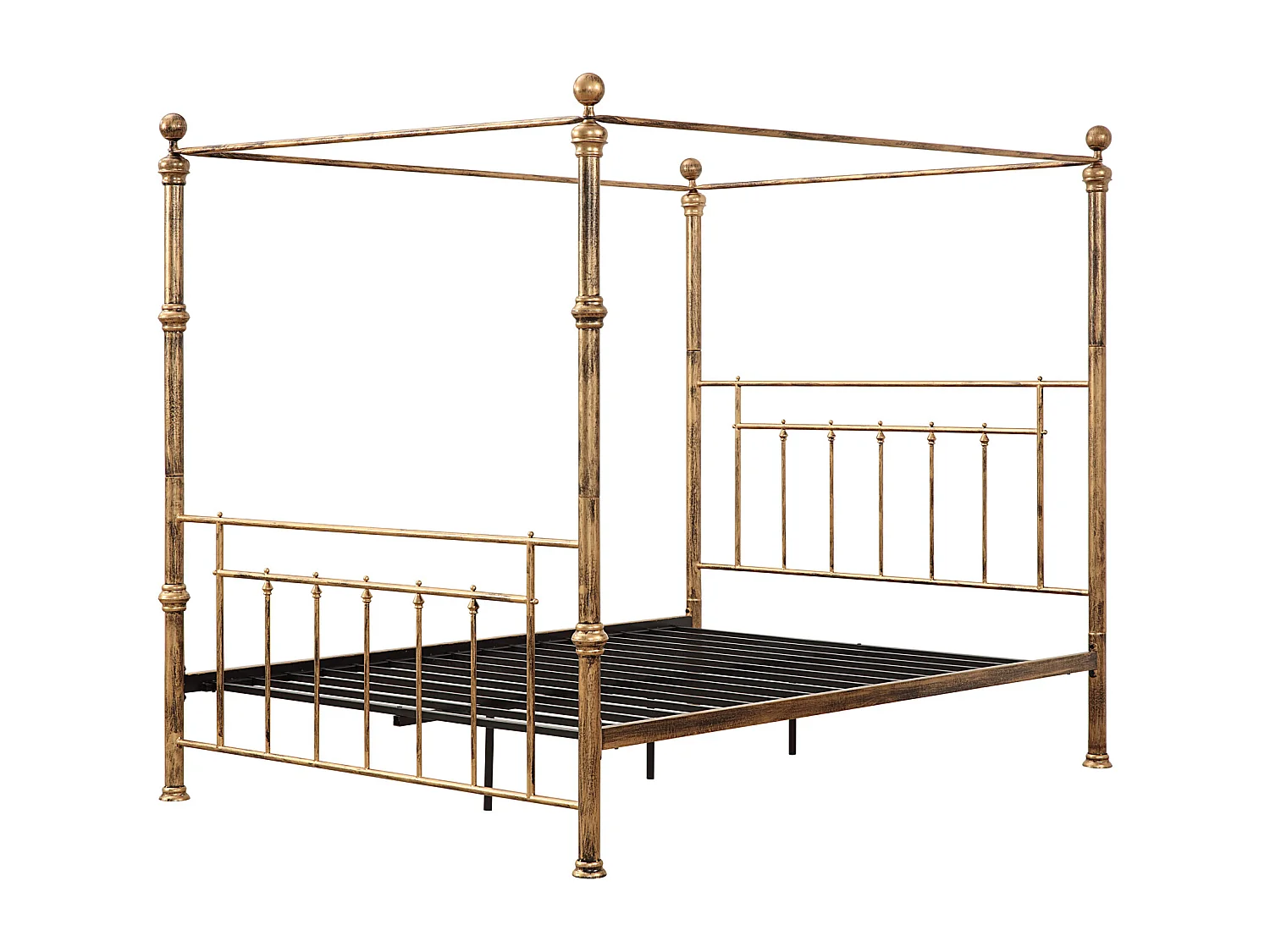 Welwyn 4 Poster Bed Frame w 25cm Pocket Memory Foam Mattress