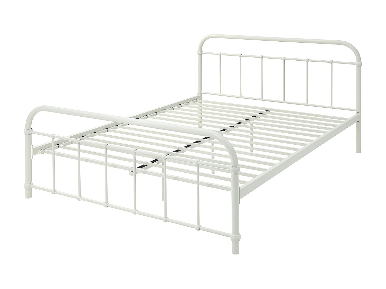 Tewin Vintage Hospital Style Metal Bed Frame w 15cm Comfort Foam Mattress